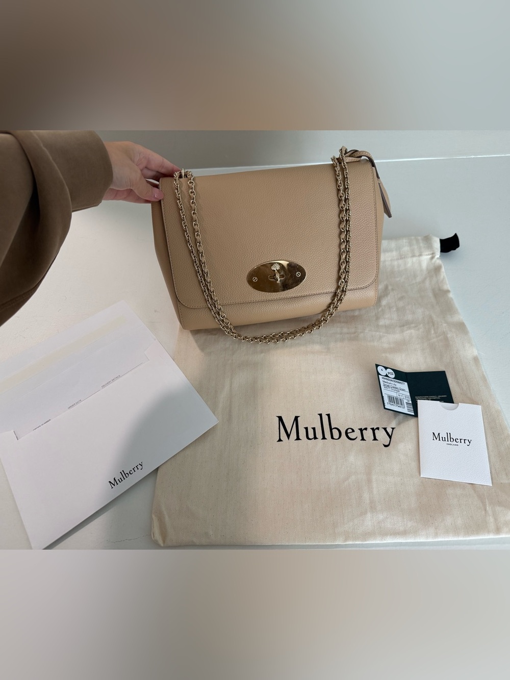 Mulberry Medium Lily in Crumpet